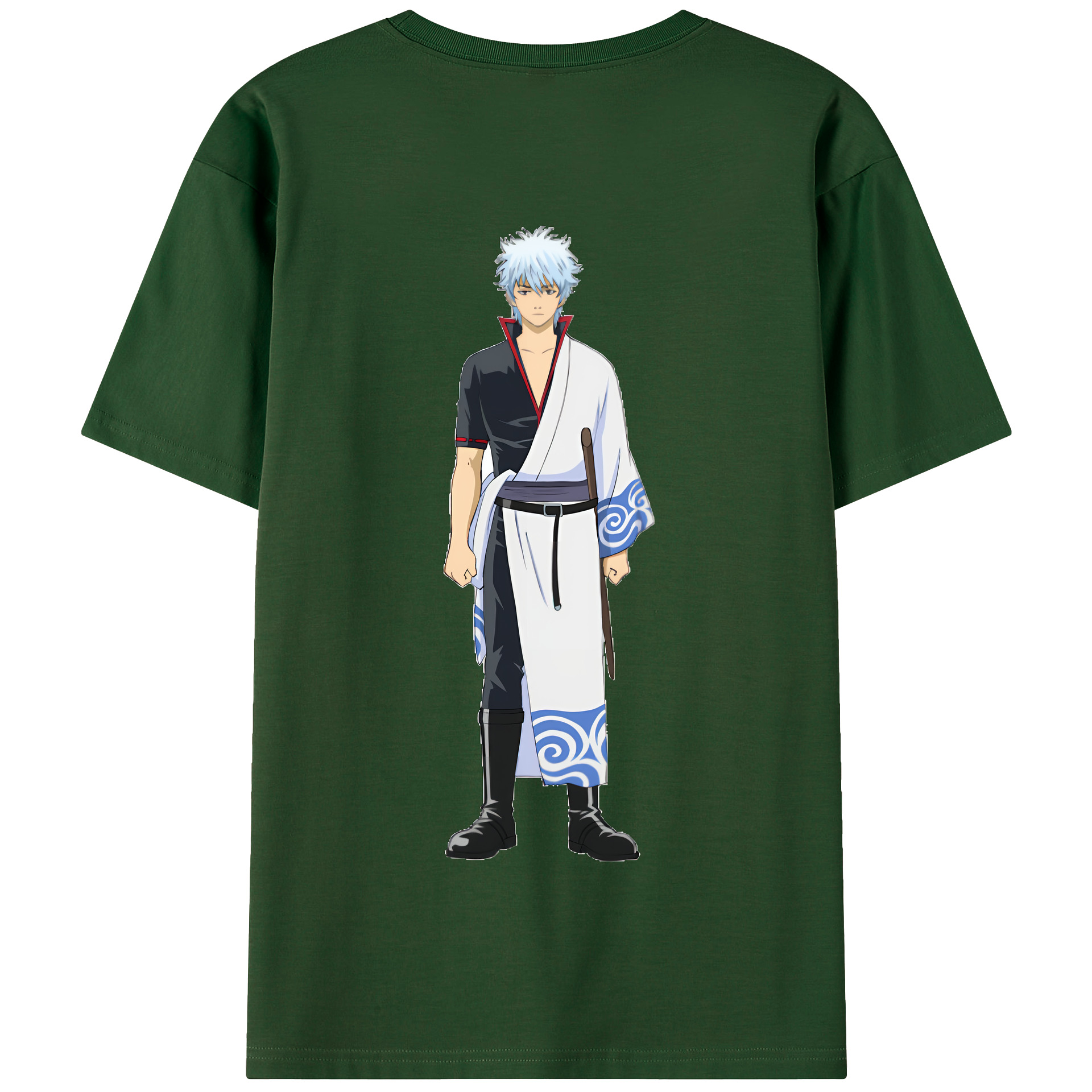 （画像用） ぎんたま 坂田銀時（さかたぎんとき） 神楽 志村新八（しむら しんぱち） GINTAMA Sakata Gintoki Kagura Shimura Shinpachi 綿100％半袖Tシャツ（背面プリント）
